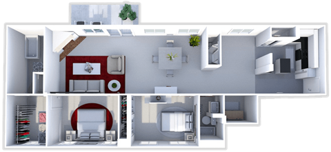 2 bedroom penthouse in Toledo